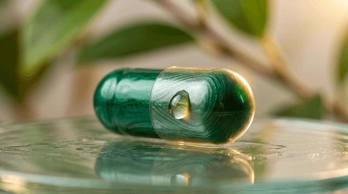 Reticlear supplement bottle with premium eye wellness branding
